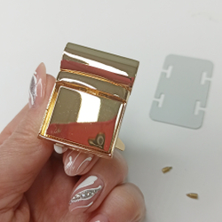 Замок-защелка на винтах 30*40 Золото