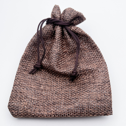 Холщовый мешочек, цвет коричневый, размер около 12*9 см, цена за 1 шт