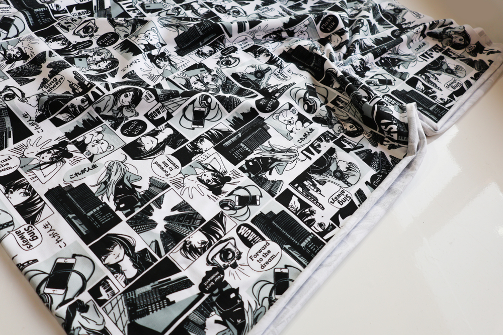 АНИМЕ - Футер 2х-нитка с лайкрой, пенье (КРВ631 Елена) (к1 непрокрас местами)