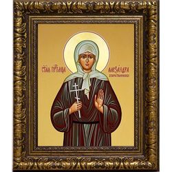 Александра Хворостянникова преподобномученица послушница. Икона на холсте.