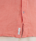 Льняная рубашка PIGMENT DYED LINEN RF SHIRT S/S Tommy Hilfiger - коралловый(MW0MW30916)