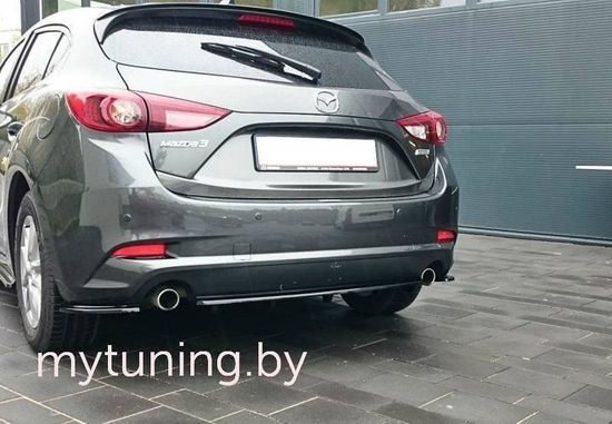 Сплиттер бампера заднего для MAZDA 3 17-...