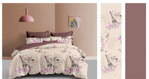 КПБ Поплин Luxor диз. № 2010011-10 А/В, наволочки 50*70 (1,5-сп.)