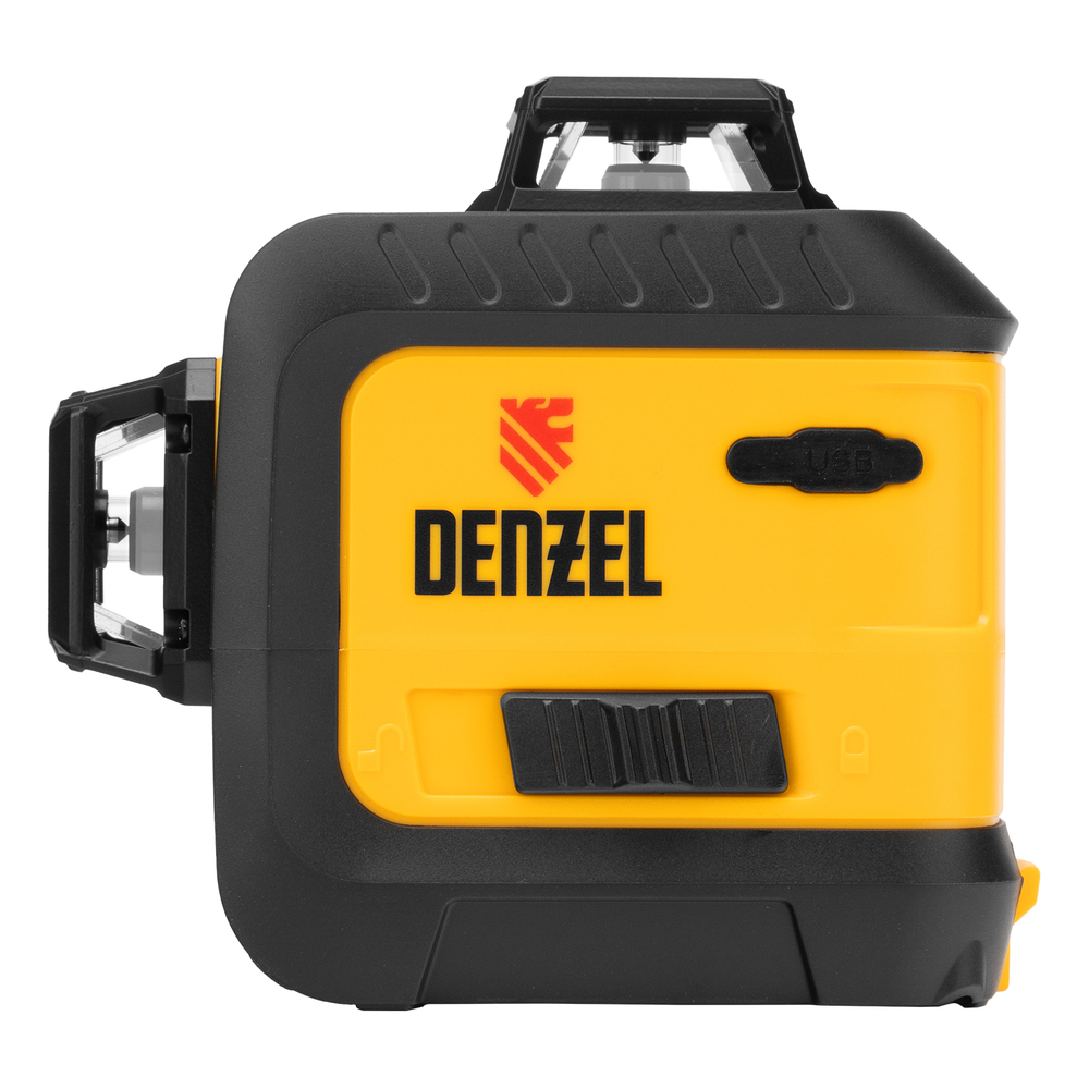 Лазерный уровень мультипризм. LXI 360-3 Green, 30 м, 520 Нм, акк. Li 2800 mAh, резьба 1/4" Denzel