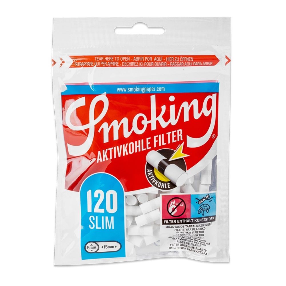 Фильтры Smoking Slim Угольные 6/15мм
