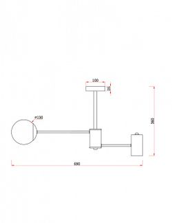 Люстра на штанге Freya Starshine FR5325CL-03BS