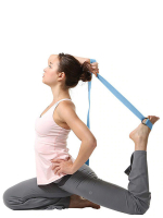 Ремень для йоги 180х4см, оранжевый