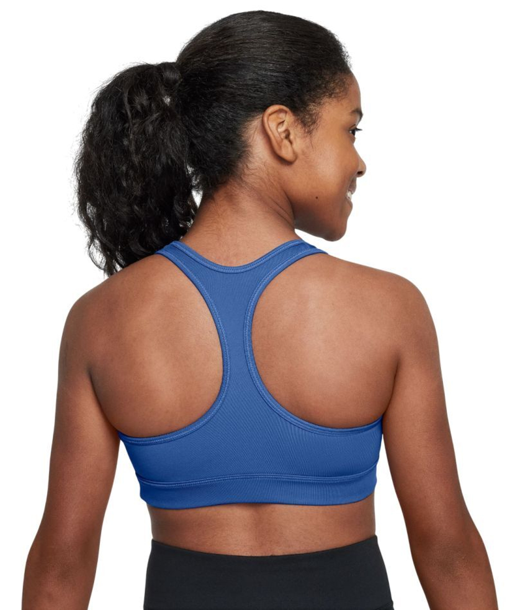 Топ для девочки теннисный Nike Girls Swoosh Sports - comet blue/white