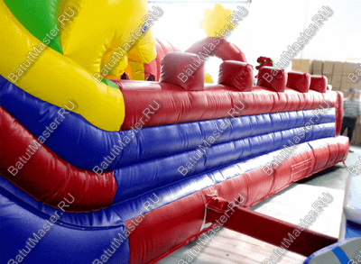 Детский надувной батут-горка "Dragons", размер 12*6*8 м