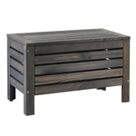 Сундук скамья 37х72х45, Эпларо, деревянный для хранения вещей, тумба в прихожую, для мангала и для сада, массив сосны, серый графит, Dipriz