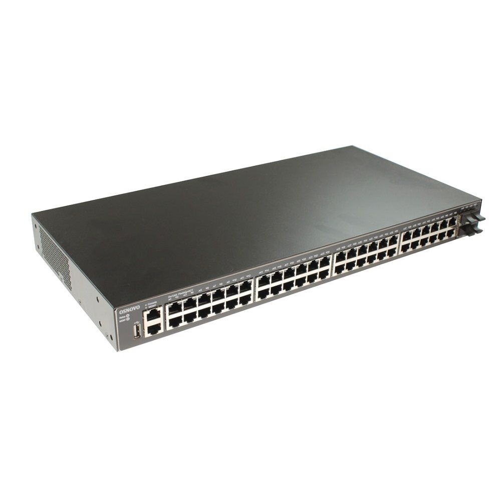 Управляемый стекируемый коммутатор на 48 портов Osnovo SW-48G4X-L3ST