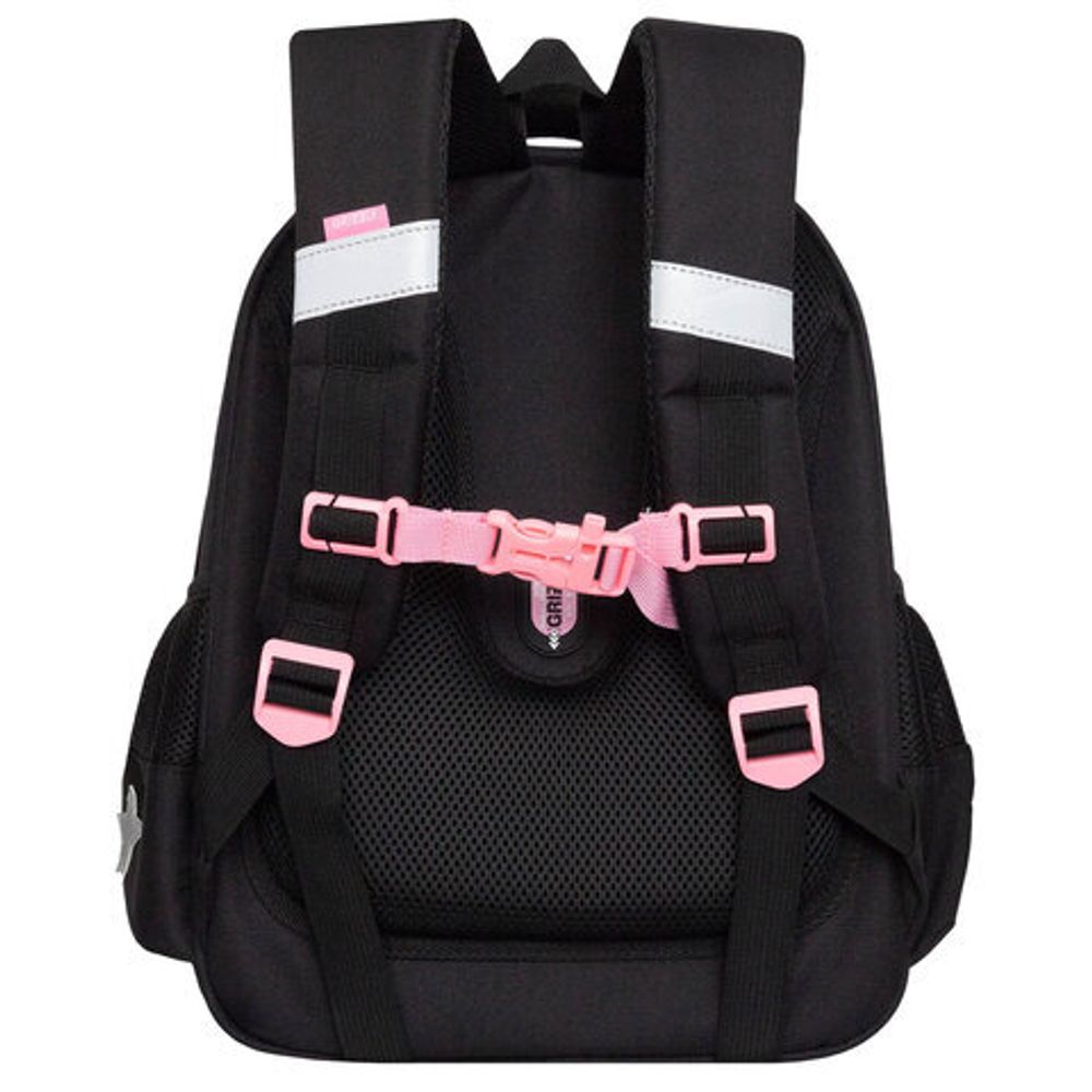 Ранец GRIZZLY анатомическая спинка, c брелоком, для девочек, "YUMMY", 36х28х20 см, RAz-586-14/1