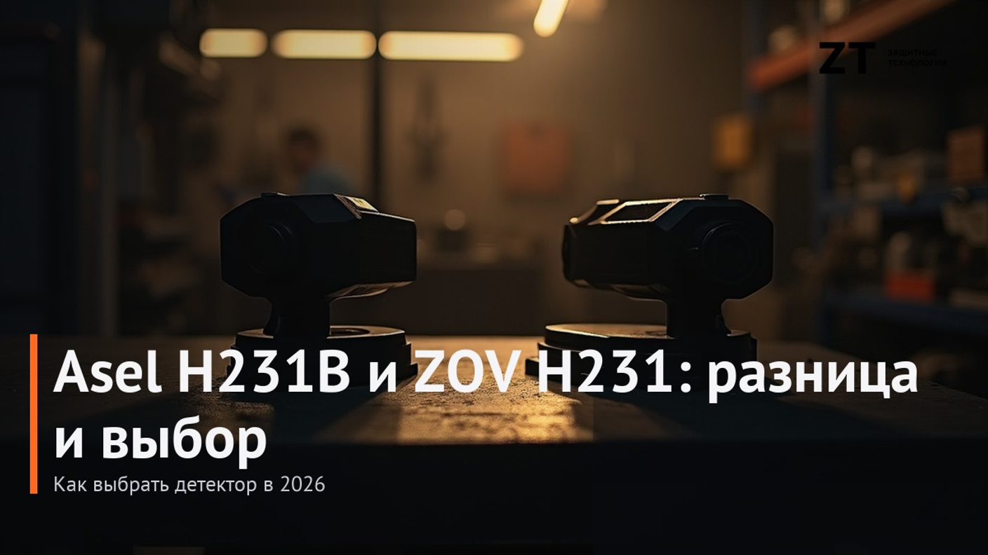 Asel H231B и ZOV H231: разница и выбор детектора в 2026
