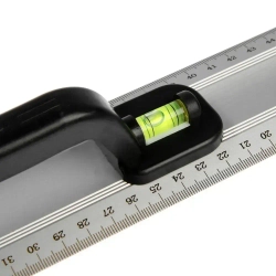 Линейка-уровень Тундра, металлическая, пластиковая ручка, 2 глазка, 600 мм