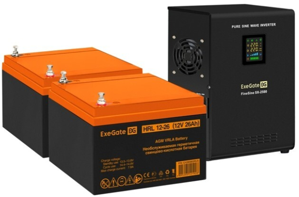 Комплект  Exegate FineSine SX-2500.LCD.AVR.2SH