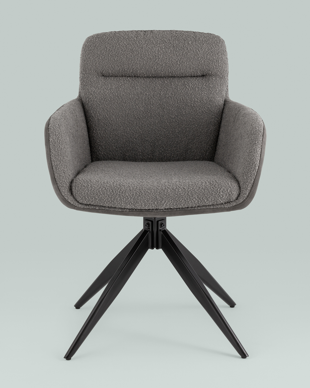 Стул обеденный Waldo серый с серой экокожей