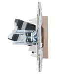 SKANDY Розетка компьютерная RJ45 кат.5E SK-K01Sa песочный IEK