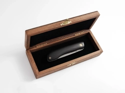 Складной нож "Нокс", сталь Х12МФ, рукоять черный мореный граб