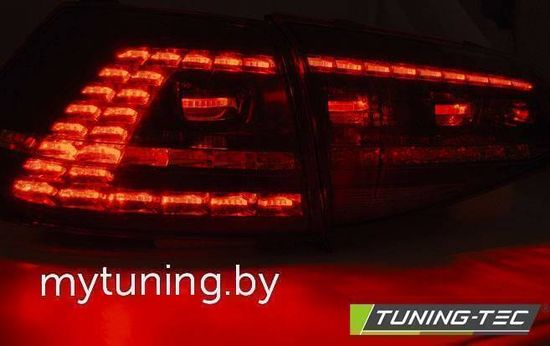 Фонари задние LED SPORT RED SMOKE SEQ для VW GOLF 7 13-17