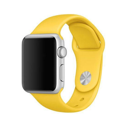 Силиконовый ремешок Apple Watch, 42/44/45, S/M, желтый