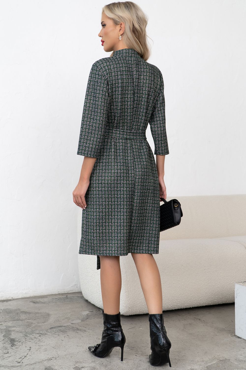 Платье Милана (зеленый/серый) Р11-1248 Nikol