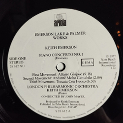 Винтажная виниловая пластинка LP Emerson Lake and Palmer Works (Volume 1) (Germany 1977)