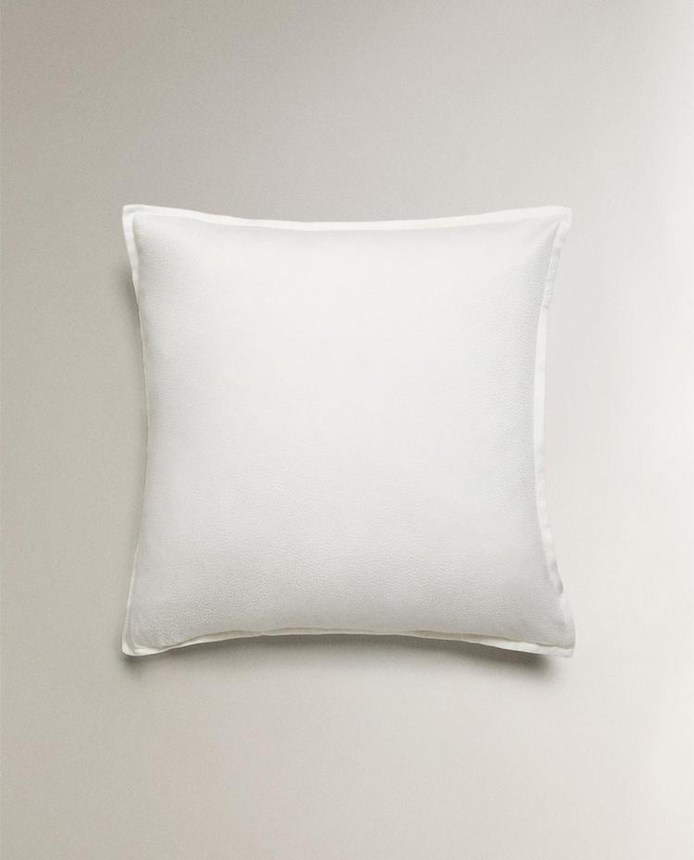 ZARA HOME ЖАККАРДОВАЯ НАВОЛОЧКА ИЗ САТИНА (300 НИТЕЙ), БЕЛЫЙ