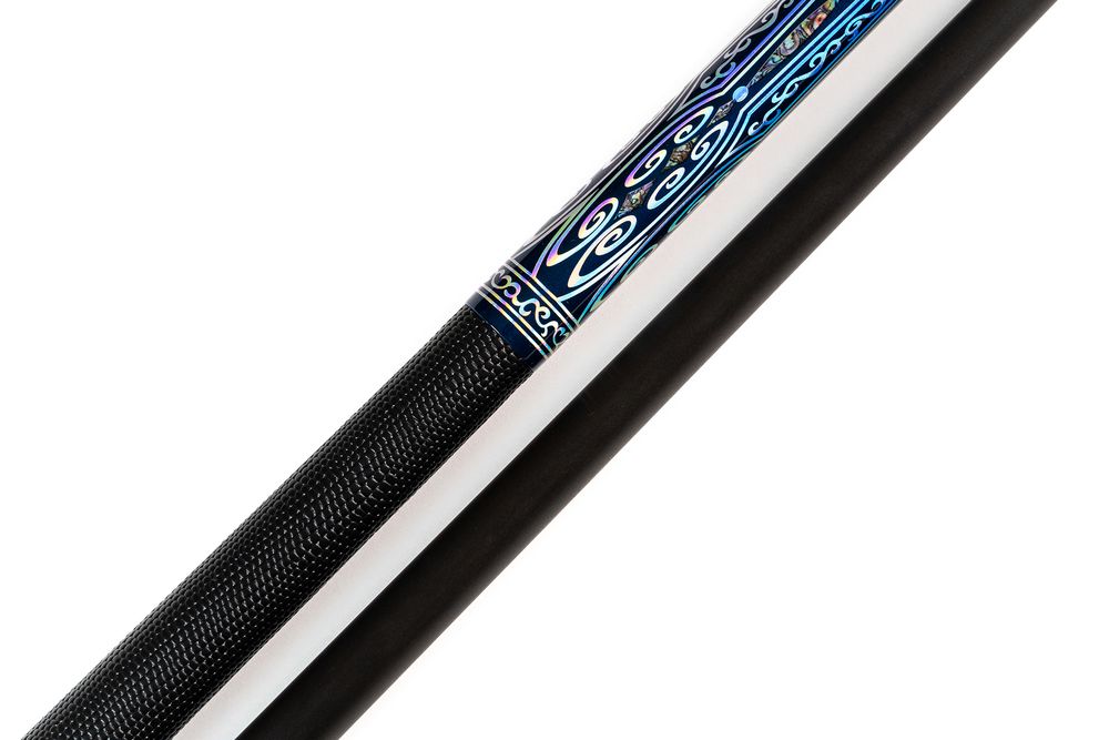 Кий / пул 2-pc "Winner Carbon - 001" (черно-синий) оплетка натуральная кожа