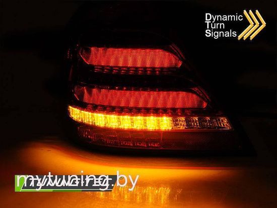 Фонари задние LED BAR RED WHITE SEQ для MERCEDES W203 SEDAN 00-04