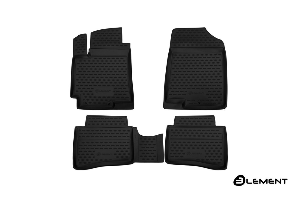 Коврики Standard, в салон Jac S3, 2017- , 4 шт. (полиуретан, чёрные) Element.ELEMENT10501210
