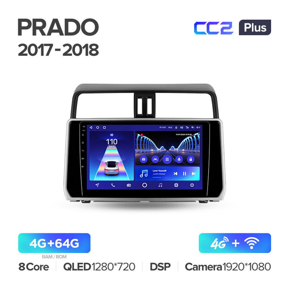 Teyes CC2 Plus 10.2"для TLC Prado 2017-2018