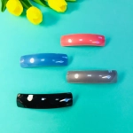 Заколка автомат «Коллекция Монталь», прямоуг., микс 6 цветов, 10*2см (Кокетка)