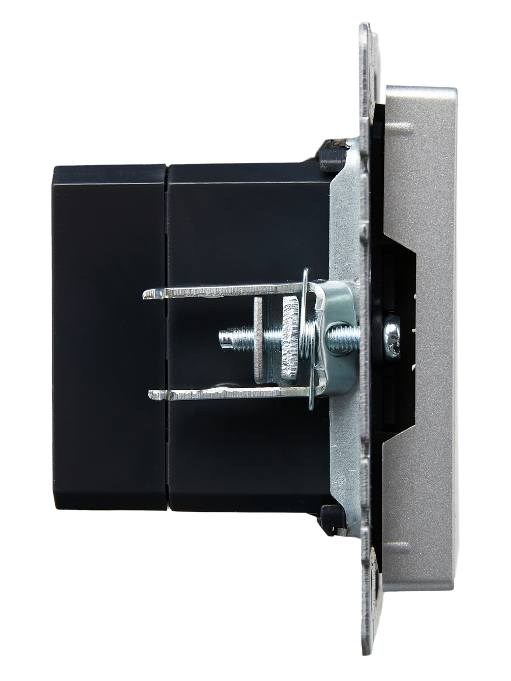 BRITE Розетка USB A+C 18Вт РЮ11-1-БрА алюминий IEK