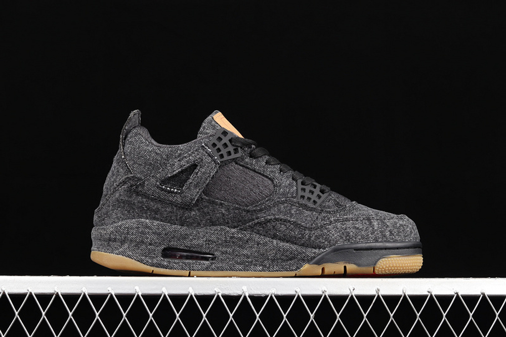 LEVI'S X AIR JORDAN 4 RETRO BLACK DENIM BLACK/BLACK-BLACK