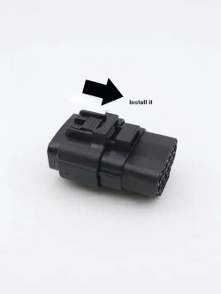 Разъем герметичный 6 pin (6 контактов), без проводов, 1 комплект, универсальный (мама + папа)