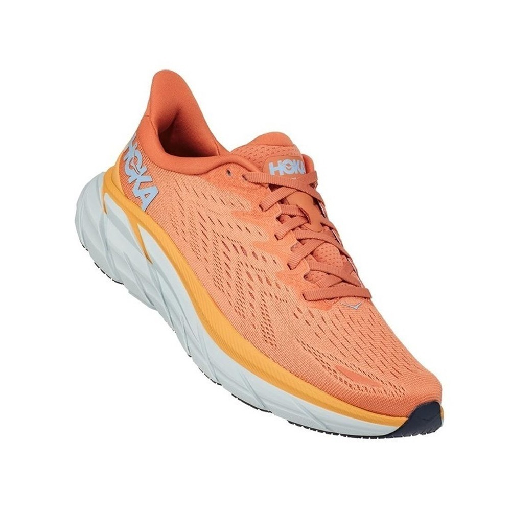 Кроссовки женские HOKA W CLIFTON 8 WIDE Sun Baked / Shell Coral
