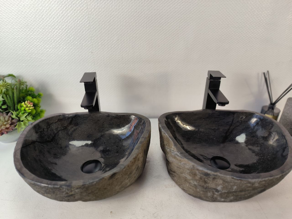 Раковина из речного камня ПАРА! RS-65356 42*37*15 0865
