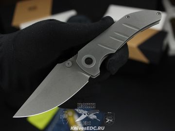Нож складной WE Knife Riff-Raff WE22020B-3 сталь клинка CPM-20CV, рукоять титан