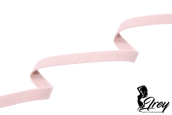 168 628/10 Резинка отделочная Lauma 10 мм, серебристый пион 168