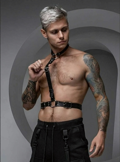 Портупея мужская Mars кожа черный M/L