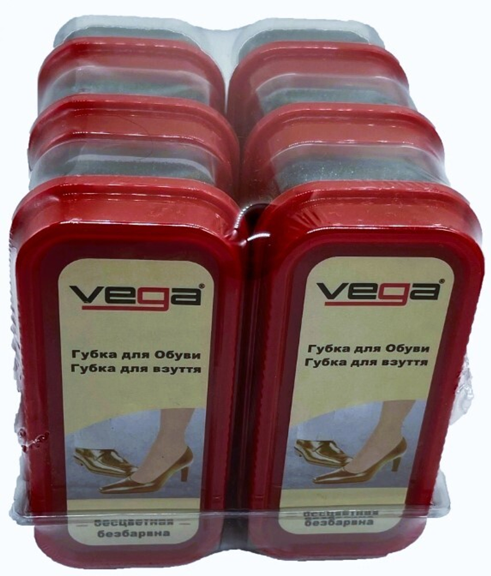 Губка для обуви VEGA бесцветная