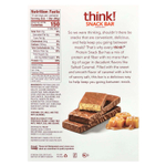 Think !, Батончики Protein + 150 Calorie, соленая карамель, 10 батончиков по 1,41 унции (40 г) каждый