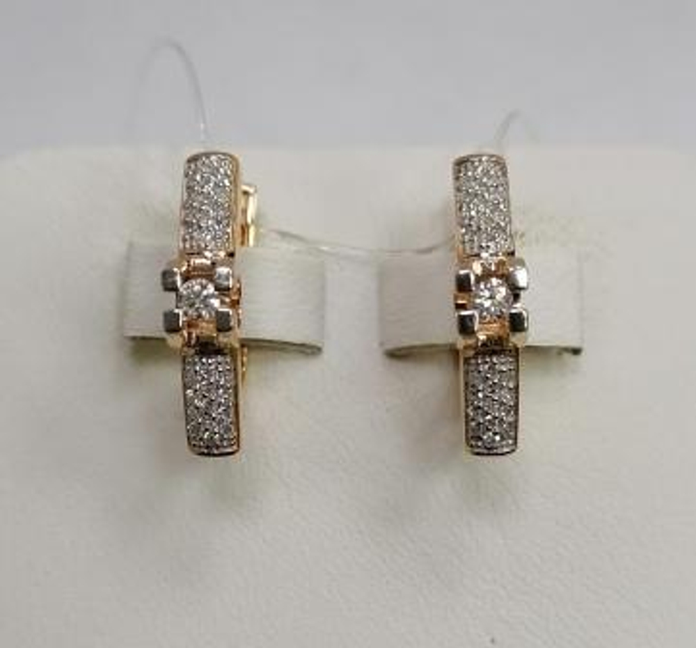 Серьги из золота с бриллиантами