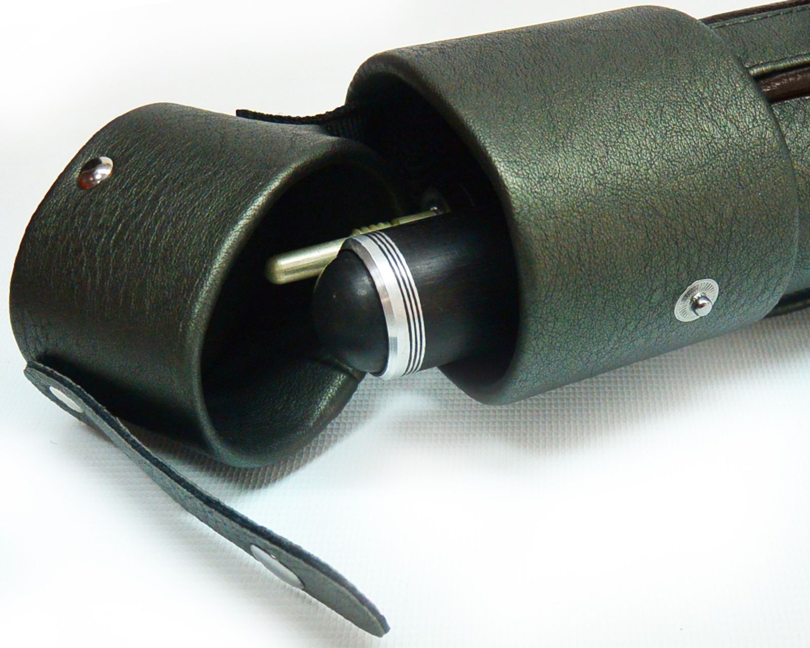 Тубус на 1 кий Меркури CLUB (1 карман) (коричневый/зеленый) фото №14