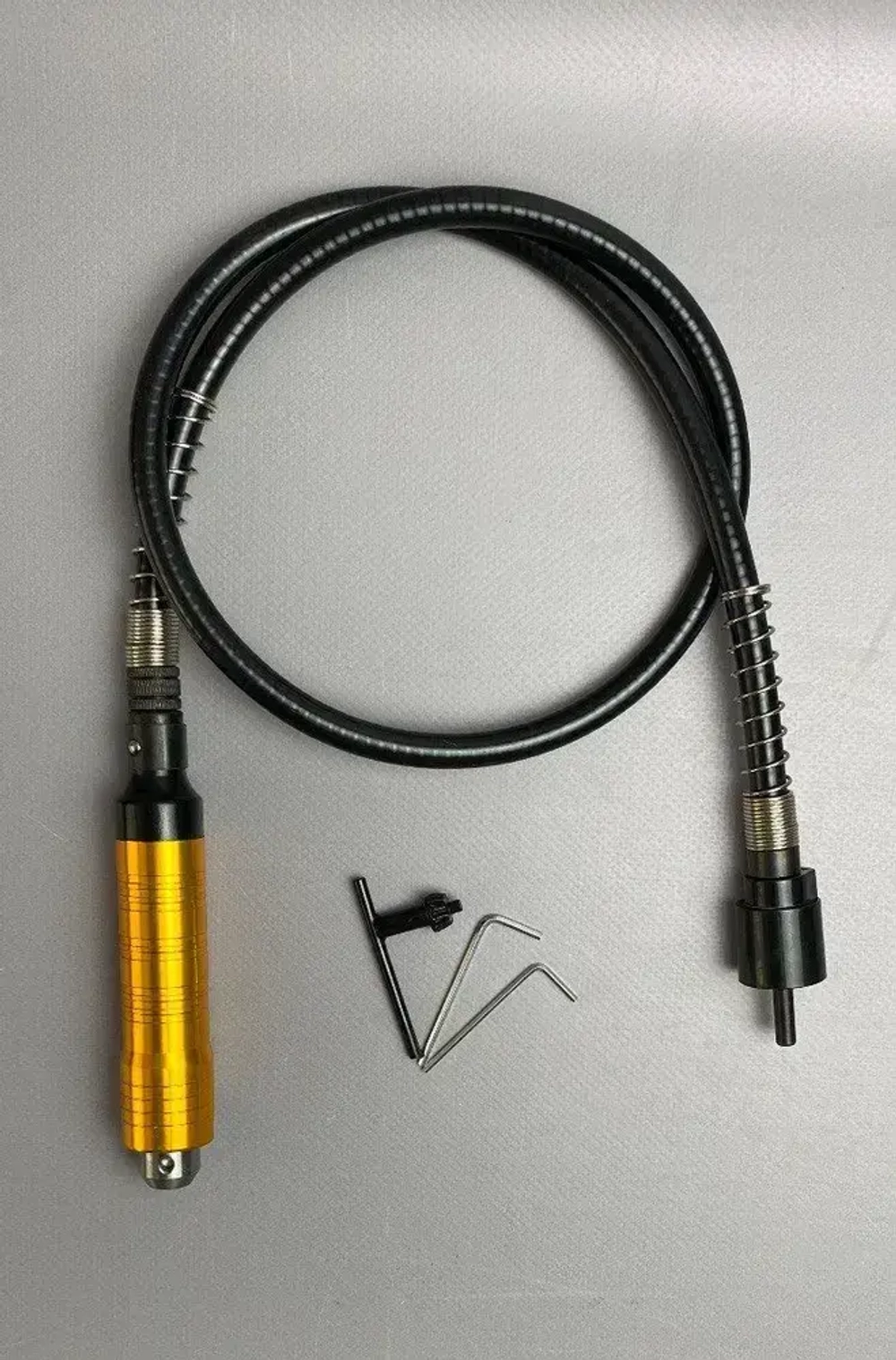 Гибкий вал для гравера с ключевым патроном Gravtool, диапазон зажима 0.3 - 6.5 мм / 110 см