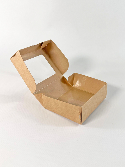 Коробка 10 х 8 х 3,5 см с окошком и ламинацией