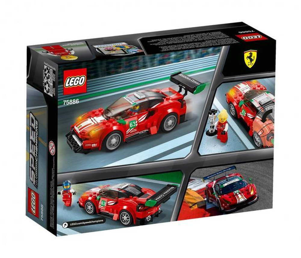 LEGO Speed Champions: Феррари 488 GT3 Scuderia Corsa 75886 — Ferrari 488 GT3 Scuderia Corsa  — Лего Спид чампионс Чемпионы скорости