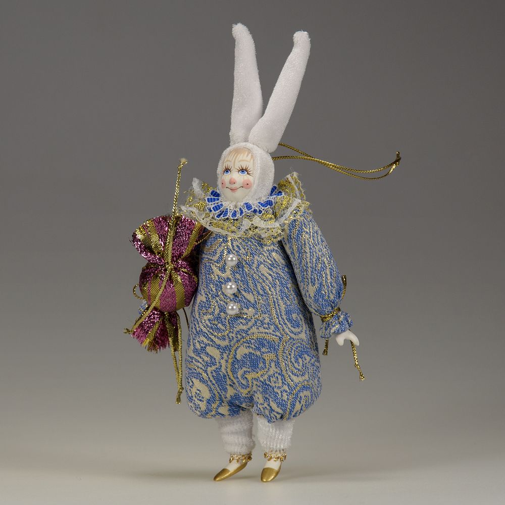 Ёлочная игрушка Зайка с аксессуаром