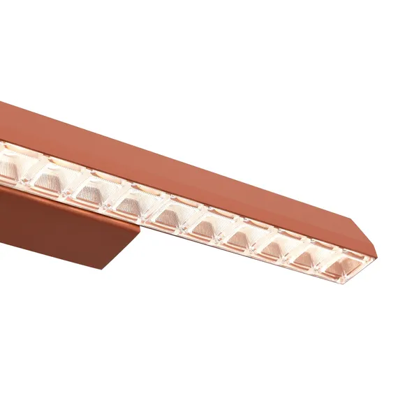 SL1018.623.01 Светильник подвесной ST-Luce терракотовый/прозрачный LED 1*11W 4000K EUCLIDICS