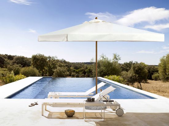 Зонт профессиональный телескопический Palladio Telescopic 4000 слоновая кость Scolaro Италия